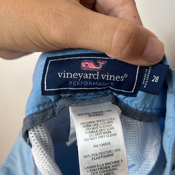 Vineyard Vines Men's Sky Blue Golf‎ Style Shorts Comfortable Lightweight Size 28 - Picture 4 of 4